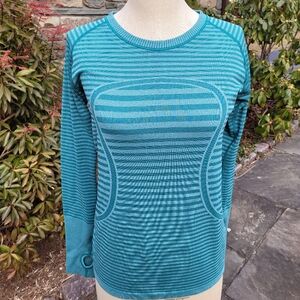Lululemon  swiftly  tech  long  sleeve  top  striped